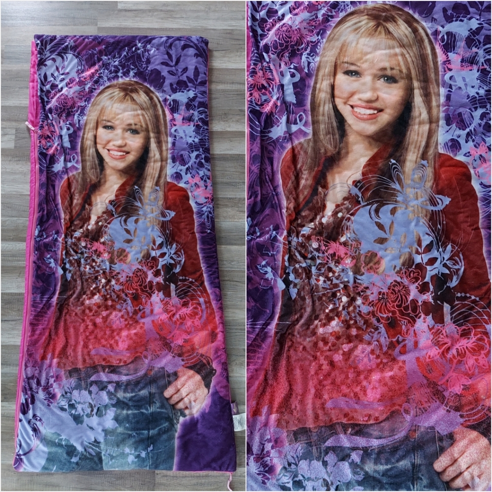 Vintage 2000s Y2K Hannah Montana Miley Cyrus Sleeping Bag
